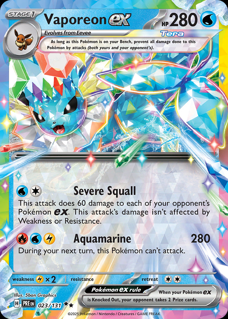Vaporeon ex - Prismatic Evolutions