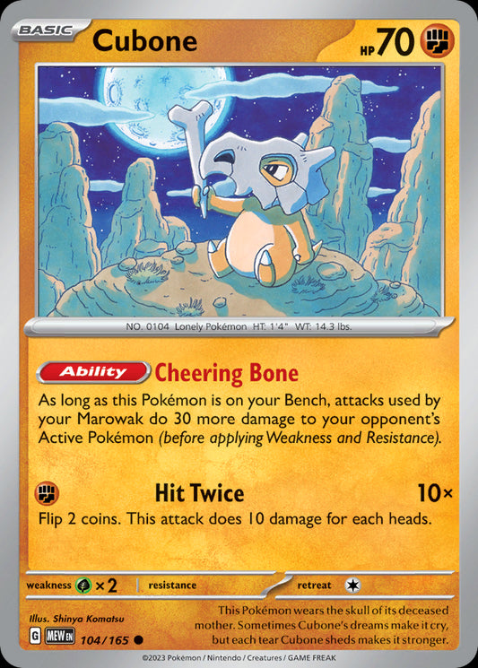 Cubone - Scarlet & Violet 151