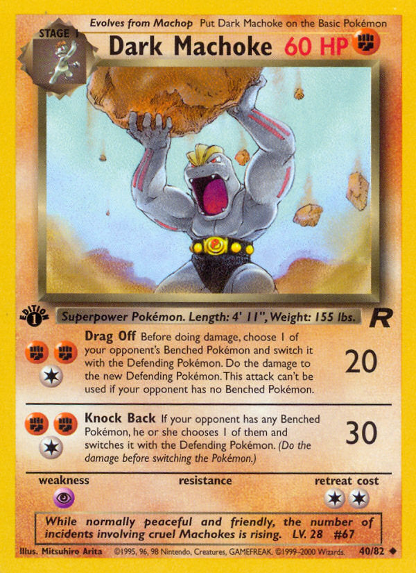 Dark Machoke - Team Rocket