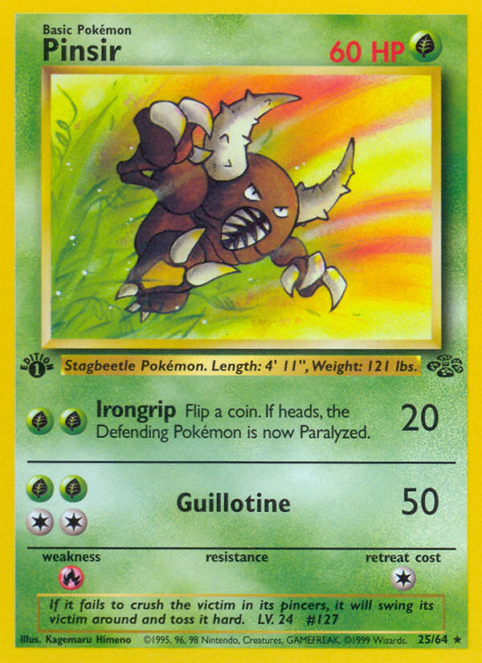 025/64 - Pinsir - Jungle (1st Edition)
