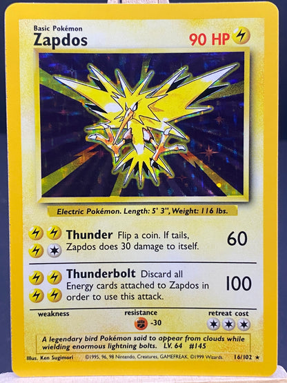 016/102 - Zapdos - Base Set (Normal Holo)