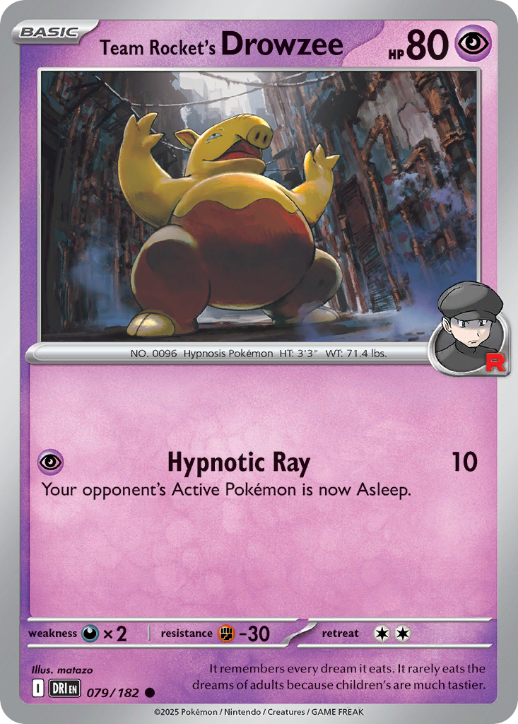 Team Rocket's Drowzee - Destined Rivals