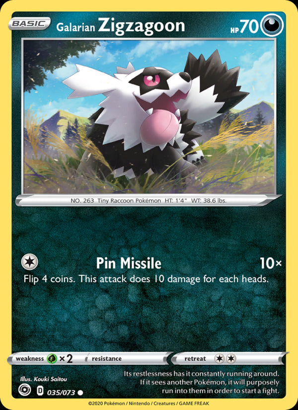 Galarian Zigzagoon - Champion's Path