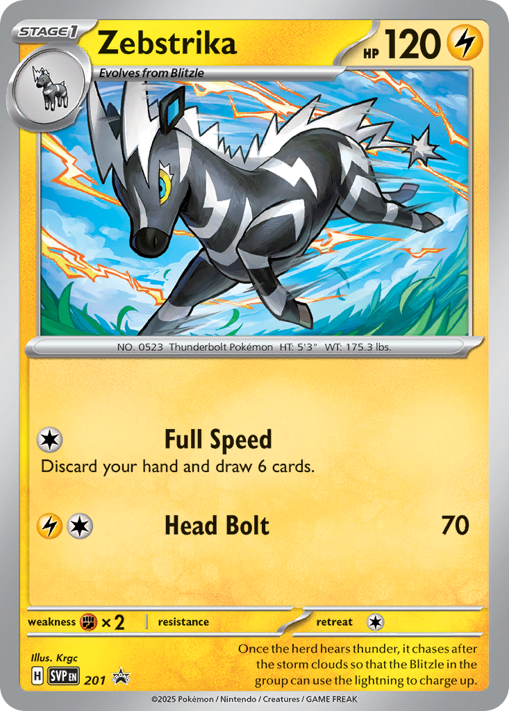 Zebstrika - Scarlet & Violet Black Star Promos