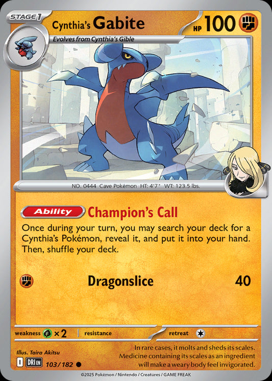 Cynthia's Gabite - Destined Rivals