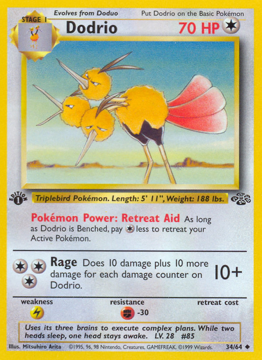 034/64 - Dodrio - Jungle (1st Edition)