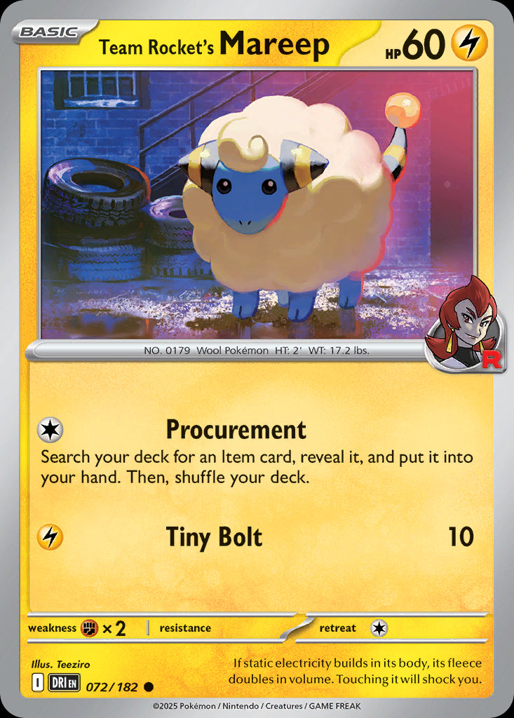 Team Rocket's Mareep - Destined Rivals