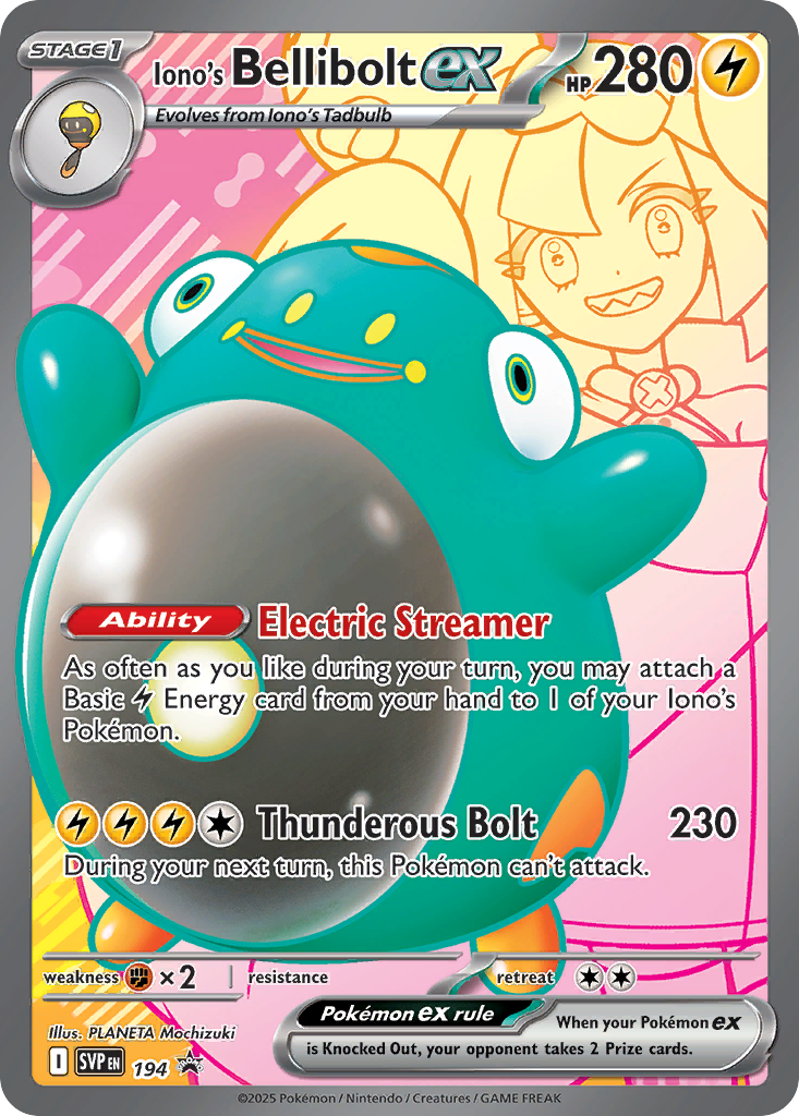 Iono's Bellibolt ex - Scarlet & Violet Black Star Promos