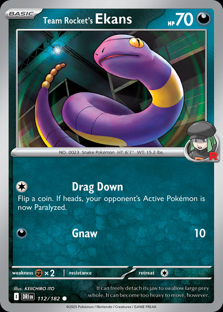 Team Rocket's Ekans - Destined Rivals