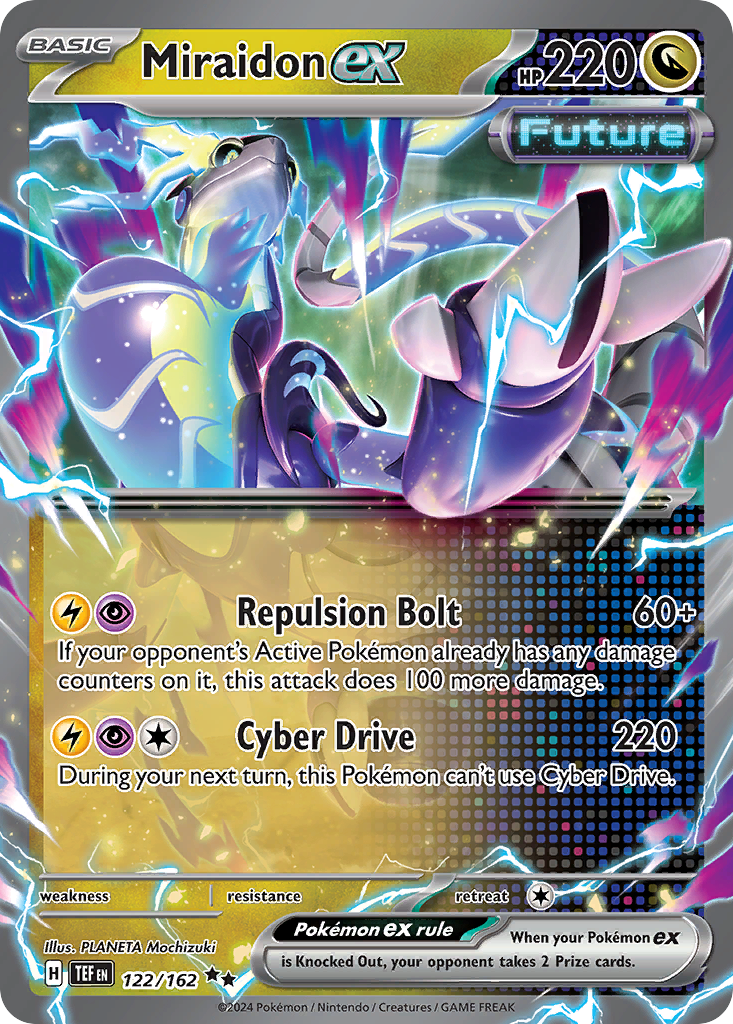 122/162 - Miraidon ex - Temporal Forces (Normal Holo) – Sparkwood ...
