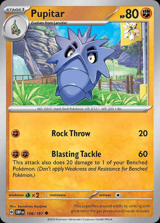 Pupitar - Obsidian Flames