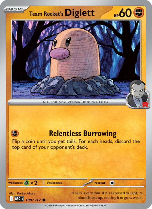 Team Rocket's Diglett - Ascended Heroes