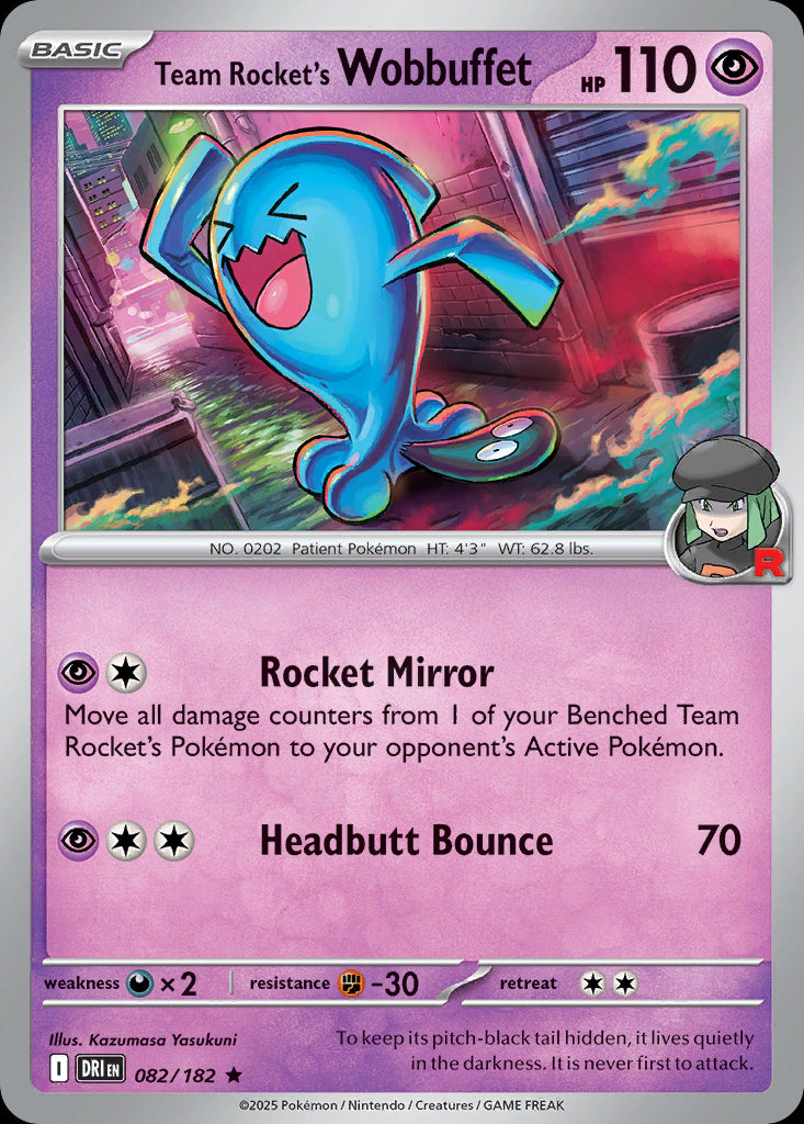 Team Rocket's Wobbuffet - Destined Rivals