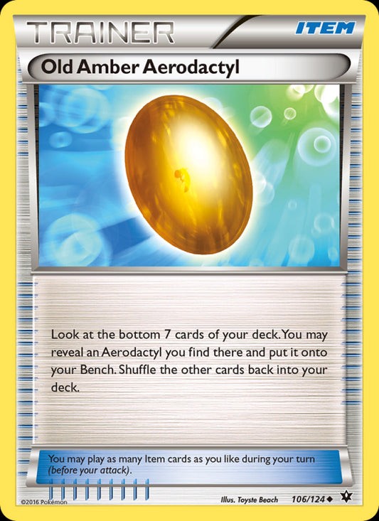 Old Amber Aerodactyl - Fates Collide