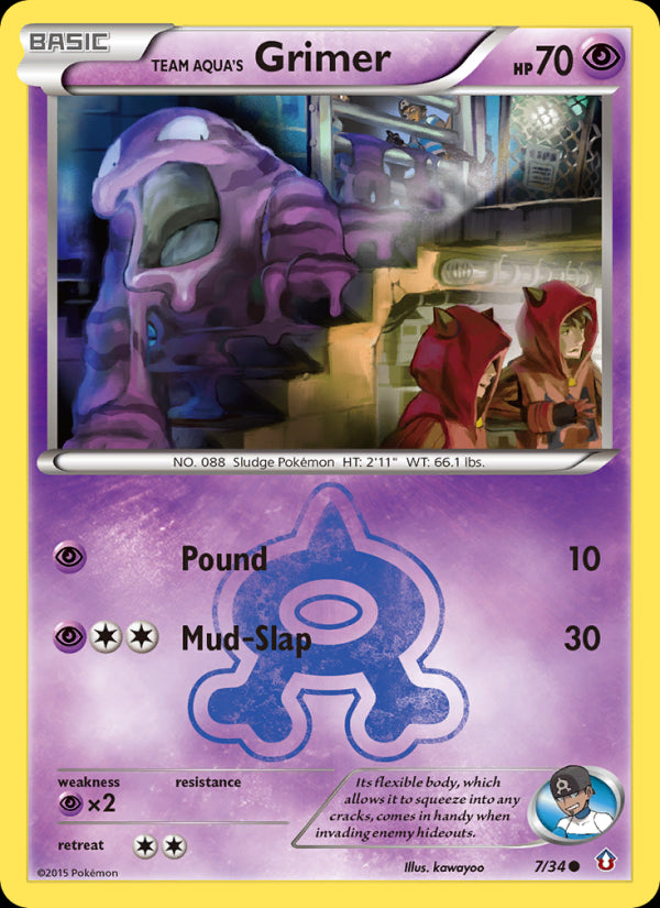 Team Aqua's Grimer - Double Crisis