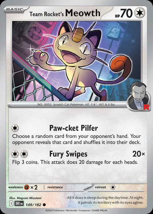 Team Rocket's Meowth - Destined Rivals