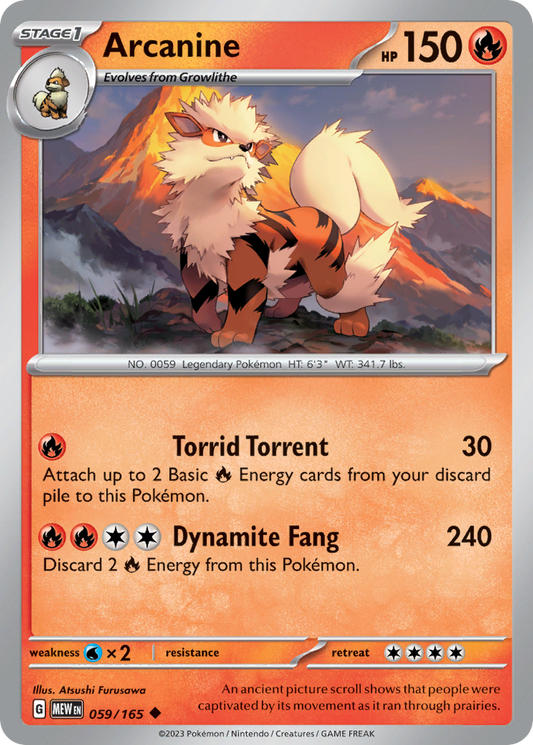 Arcanine - Scarlet & Violet 151