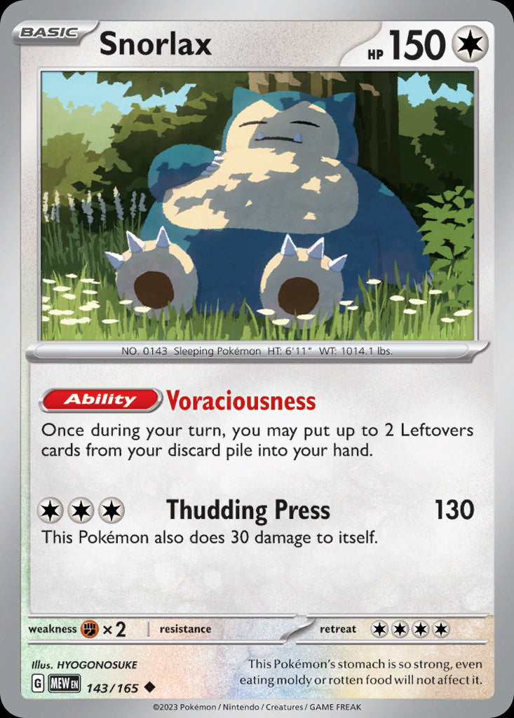 Snorlax - Scarlet & Violet 151