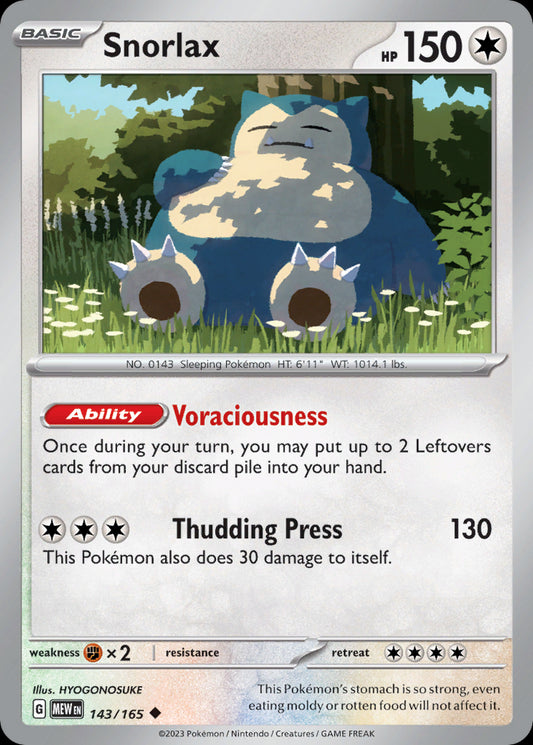 Snorlax - Scarlet & Violet 151