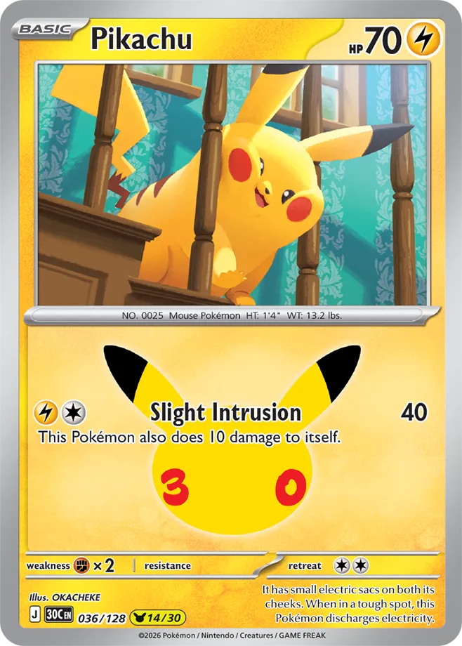 Pikachu - 30th Celebration