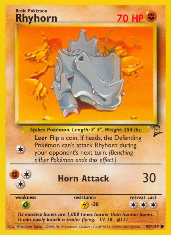 Rhyhorn - Base Set 2