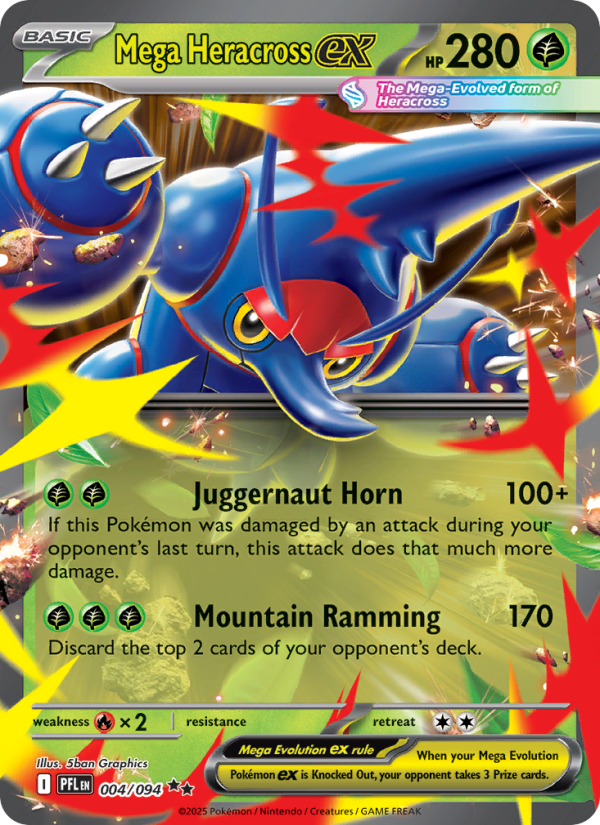 Mega Heracross ex - Phantasmal Flames