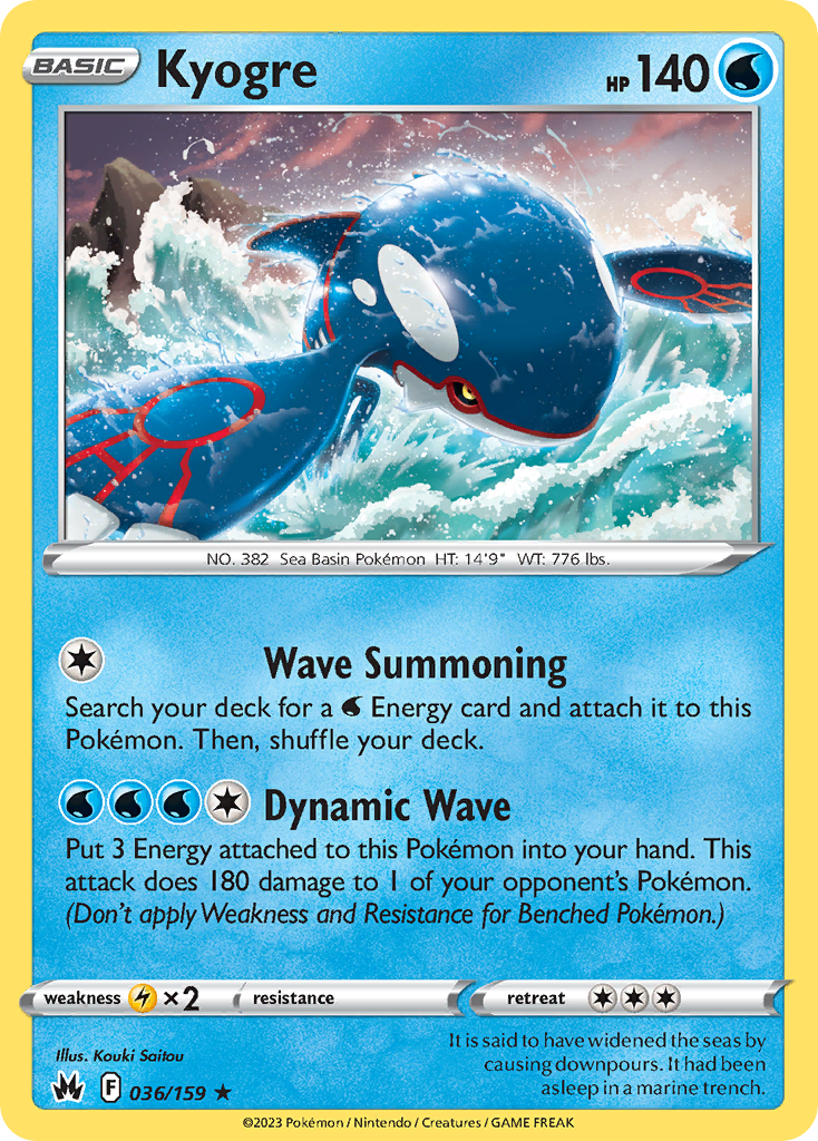 Kyogre - Crown Zenith