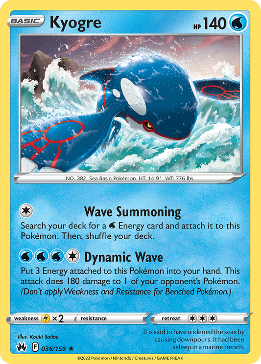 Kyogre - Crown Zenith