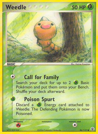 Weedle - EX FireRed & LeafGreen