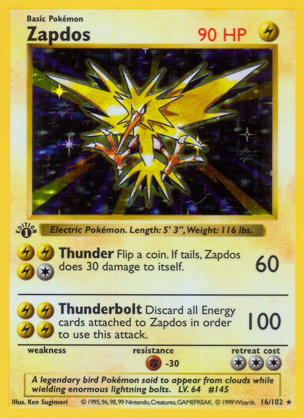 Zapdos - Base Set