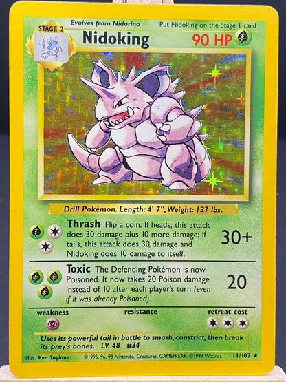 011/102 - Nidoking - Base Set (Normal Holo)