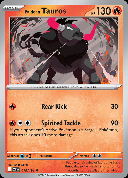 Paldean Tauros - Surging Sparks