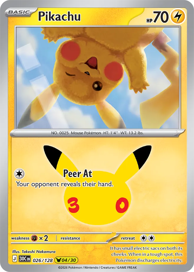Pikachu - 30th Celebration