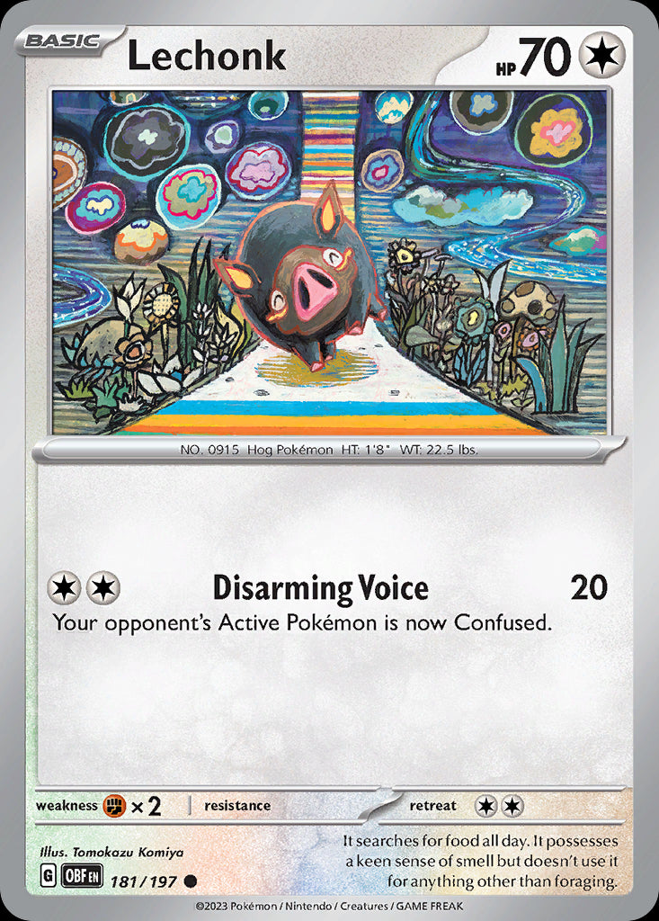 Lechonk - Obsidian Flames