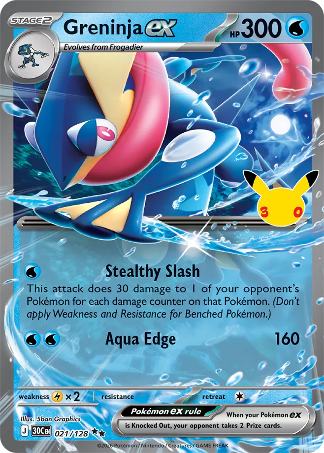 Greninja ex - 30th Celebration