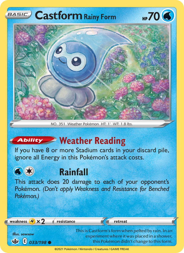 Castform Rainy Form - Chilling Reign
