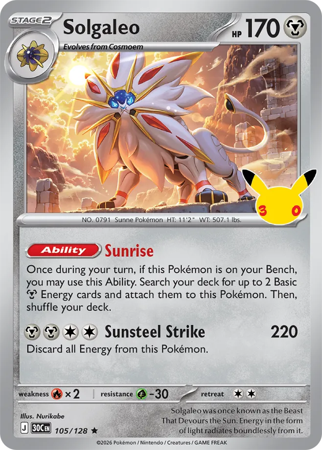 Solgaleo - 30th Celebration
