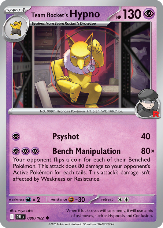 Team Rocket's Hypno - Destined Rivals