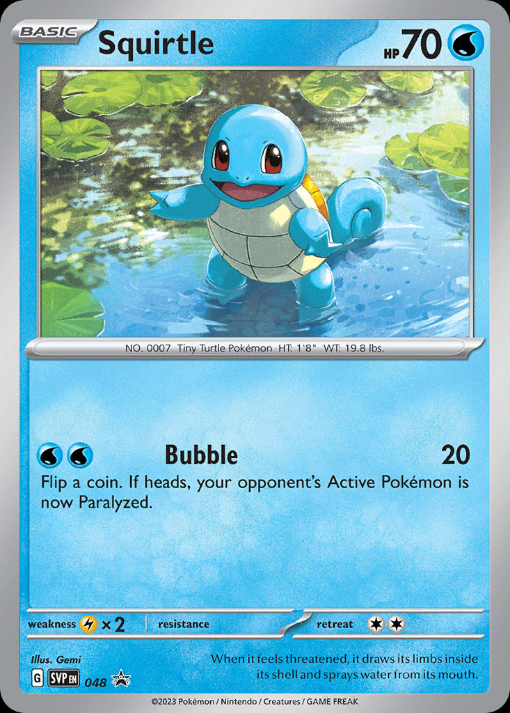 Squirtle - Scarlet & Violet Black Star Promos