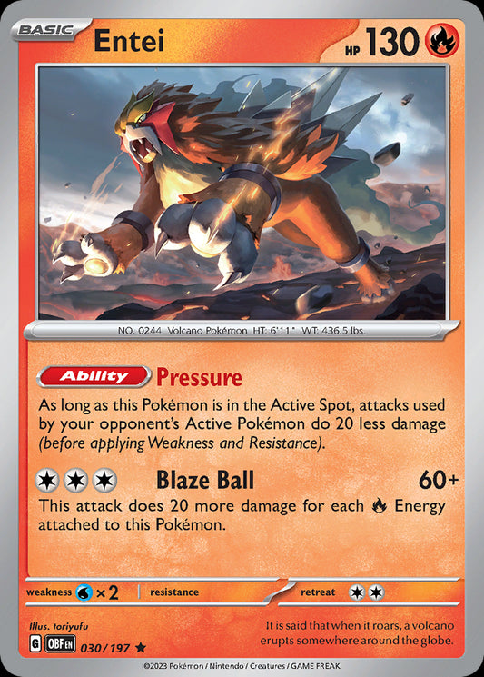 Entei - Obsidian Flames