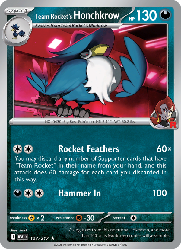 Team Rocket's Honchkrow - Ascended Heroes