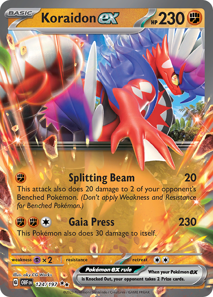 Koraidon ex - Obsidian Flames