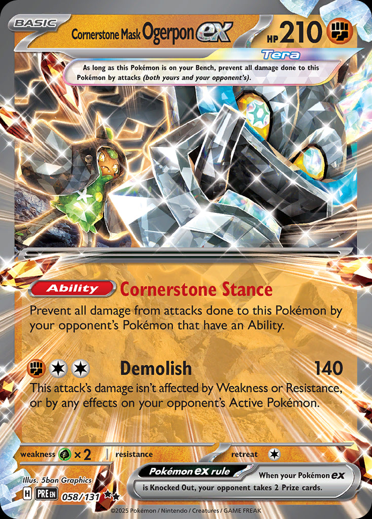 Cornerstone Mask Ogerpon ex - Prismatic Evolutions