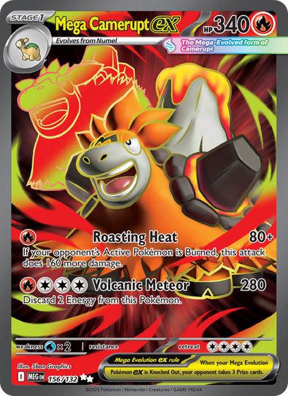 Mega Camerupt ex - Mega Evolution