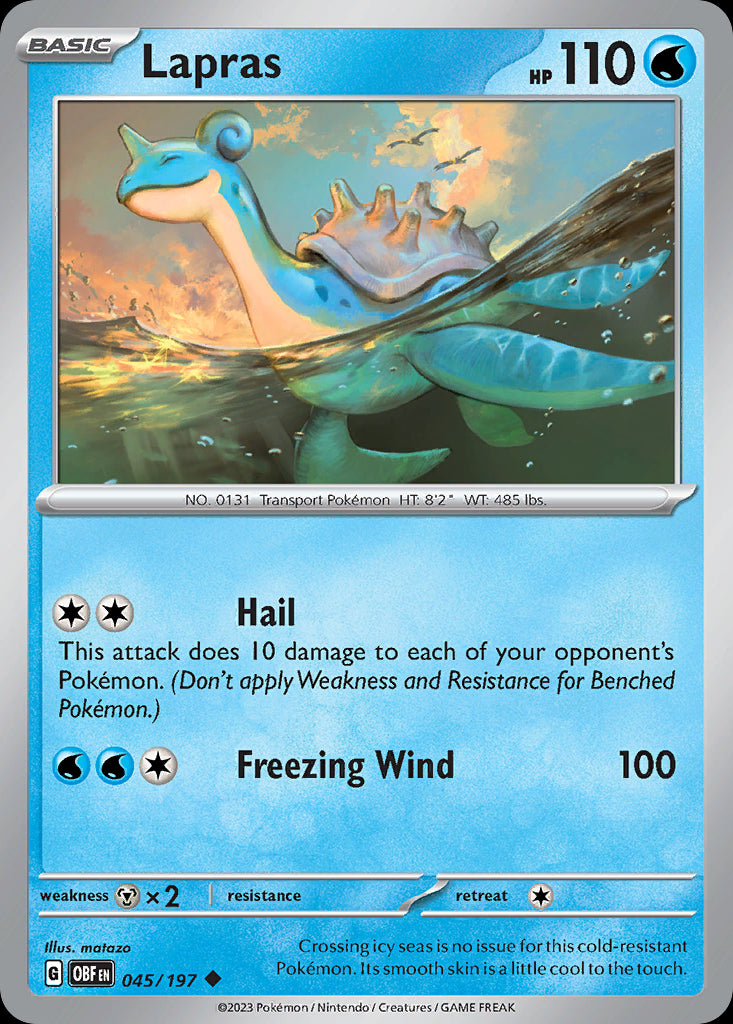 Lapras - Obsidian Flames