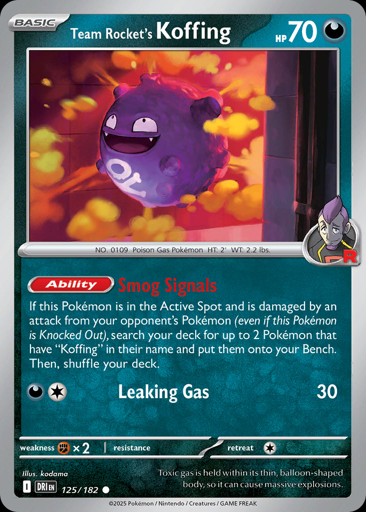 Team Rocket's Koffing - Destined Rivals