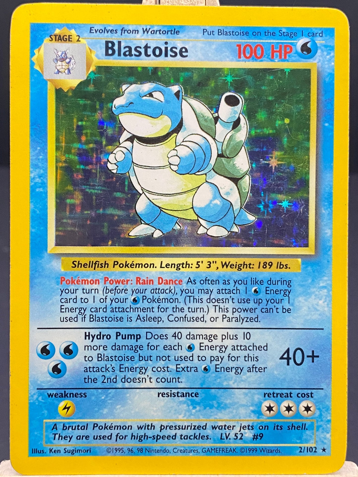 002/102 - Blastoise - Base Set (Normal Holo)