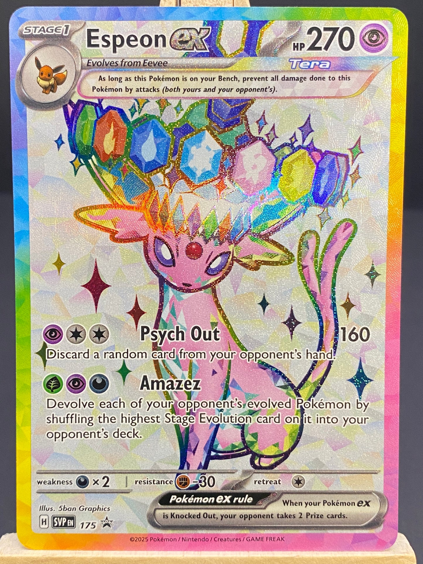 175/209 - Espeon ex - Scarlet & Violet Black Star Promos (Holo)