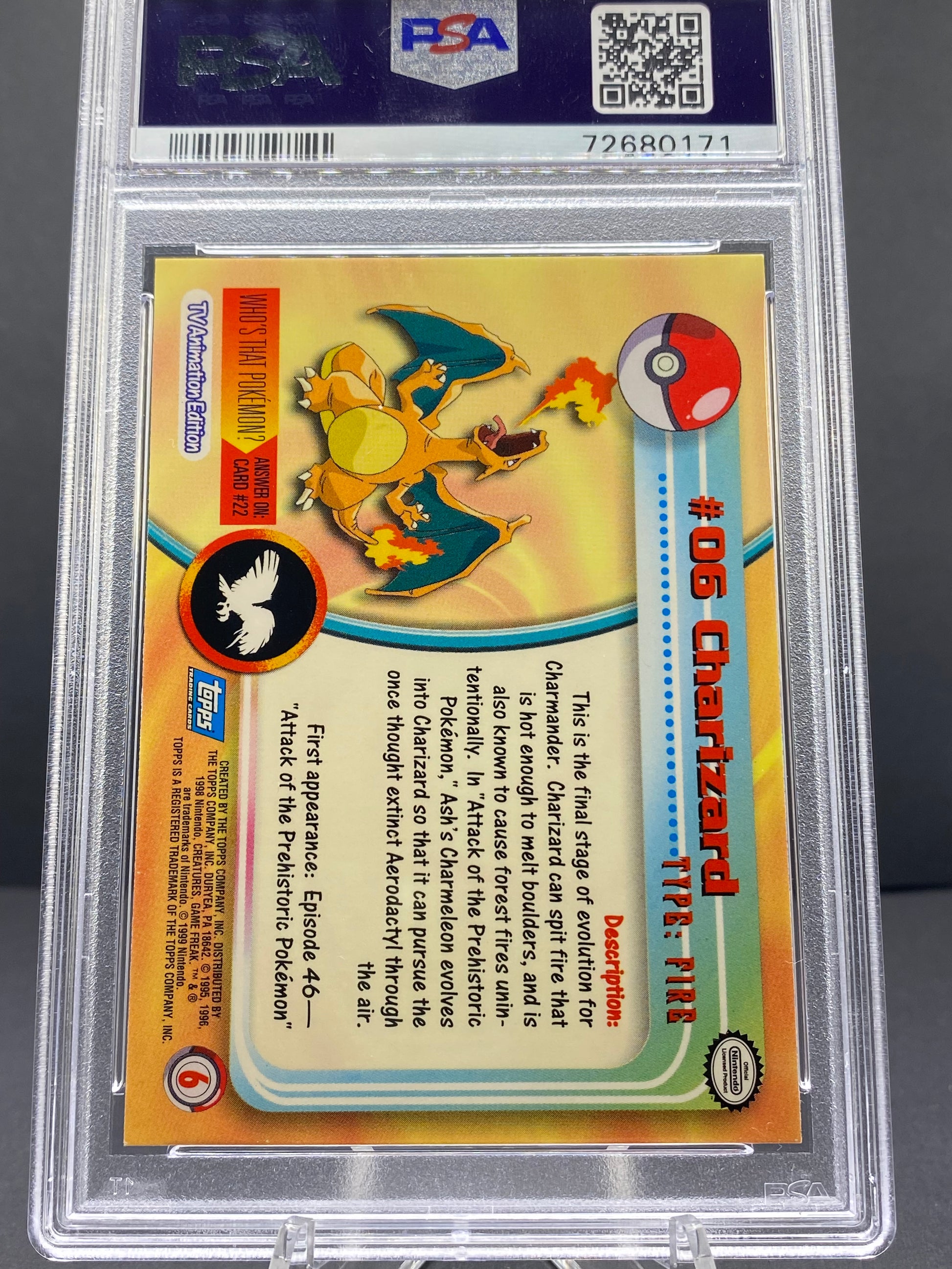 Charizard Topps - Series 1