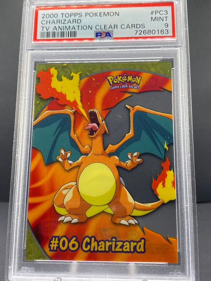 Charizard Topps - TV Animation Clear Cards